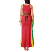 Custom Guinea-Bissau Football Tank Maxi Dress Vamos Djurtus
