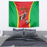 Custom Guinea-Bissau Football Tapestry Vamos Djurtus