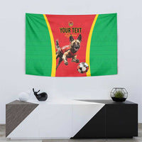 Custom Guinea-Bissau Football Tapestry Vamos Djurtus