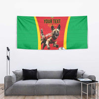 Custom Guinea-Bissau Football Tapestry Vamos Djurtus