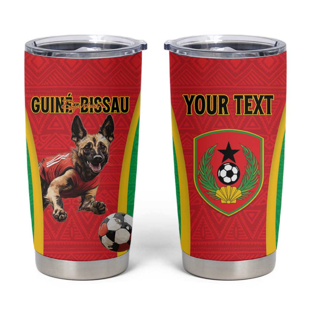 Custom Guinea-Bissau Football Tumbler Cup Vamos Djurtus