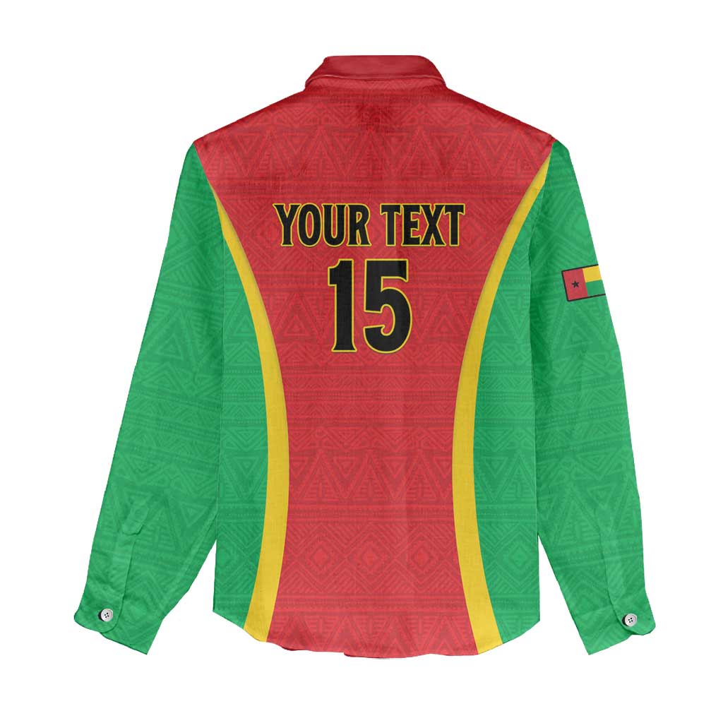 Custom Guinea-Bissau Football Women Casual Shirt Vamos Djurtus