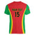 Custom Guinea-Bissau Football Women V-Neck T-Shirt Vamos Djurtus