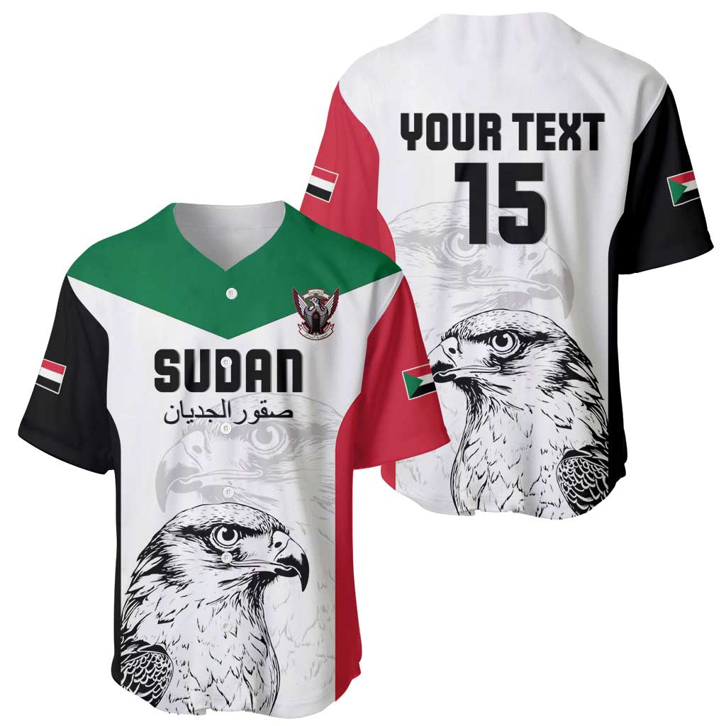 Custom Sudan Football Baseball Jersey Yalla Falcons of Jediane