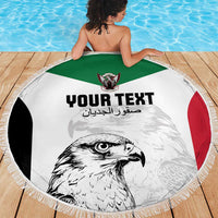 Custom Sudan Football Beach Blanket Yalla Falcons of Jediane