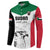 Custom Sudan Football Button Sweatshirt Yalla Falcons of Jediane