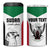 Custom Sudan Football 4 in 1 Can Cooler Tumbler Yalla Falcons of Jediane