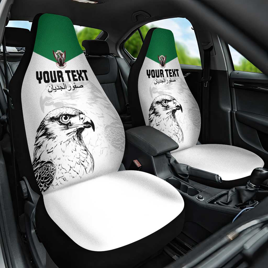 Custom Sudan Football Car Seat Cover Yalla Falcons of Jediane