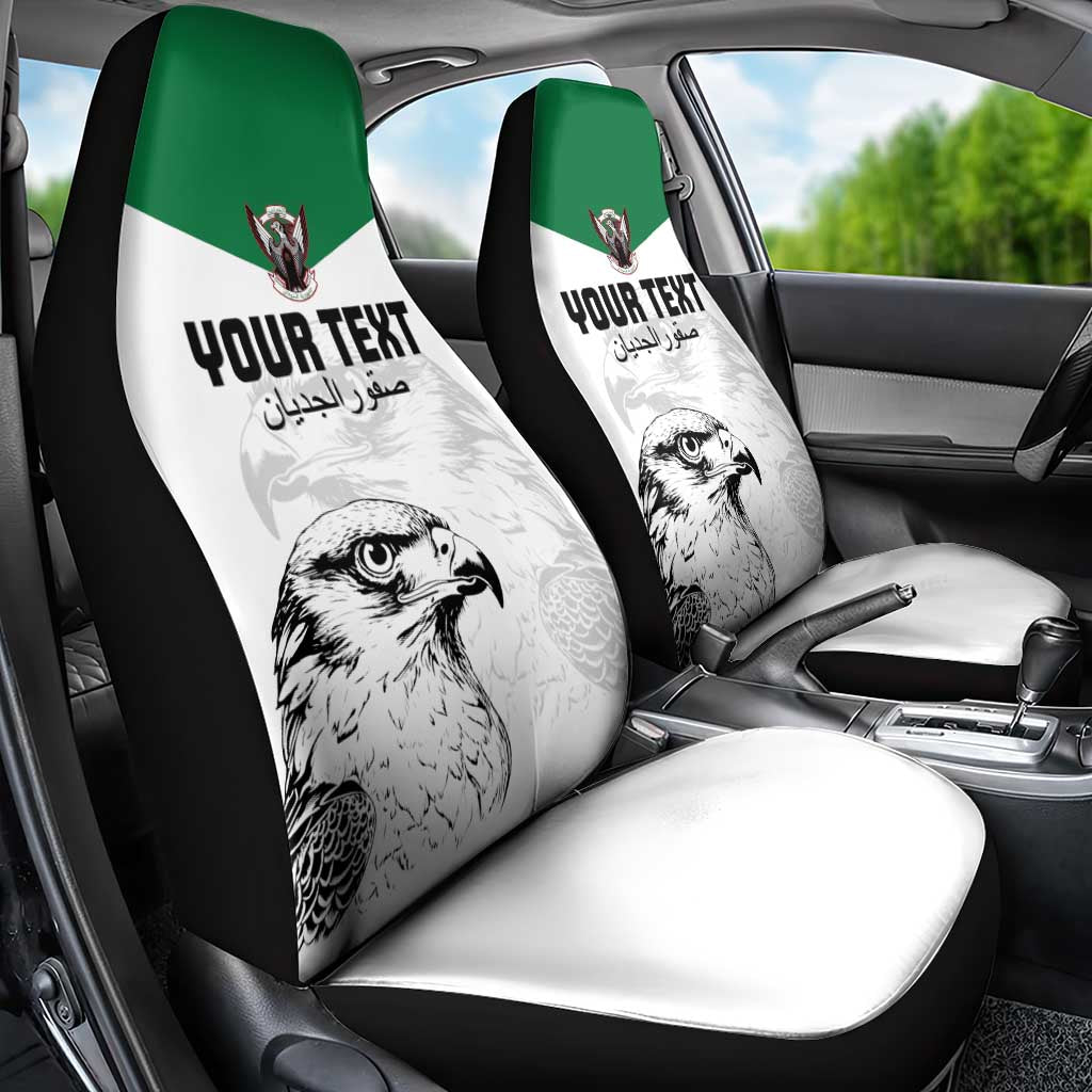 Custom Sudan Football Car Seat Cover Yalla Falcons of Jediane