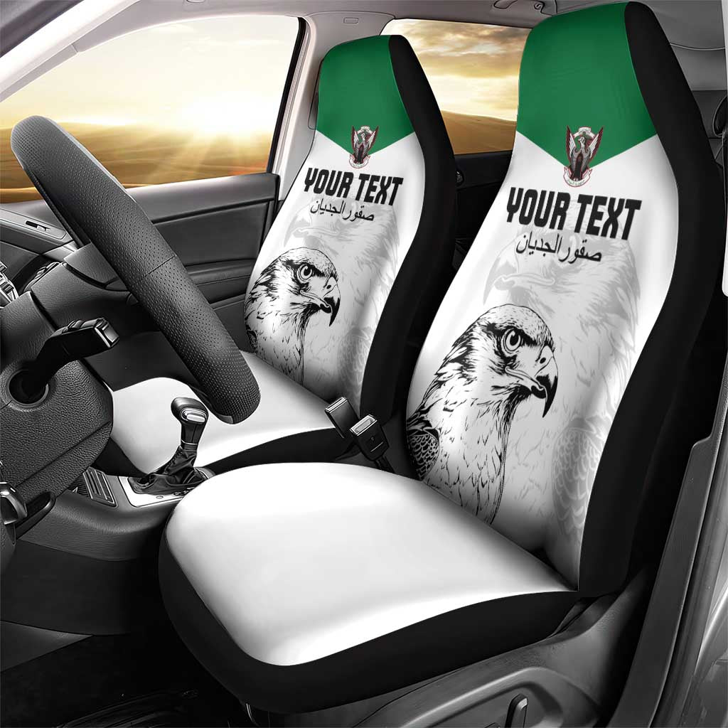 Custom Sudan Football Car Seat Cover Yalla Falcons of Jediane