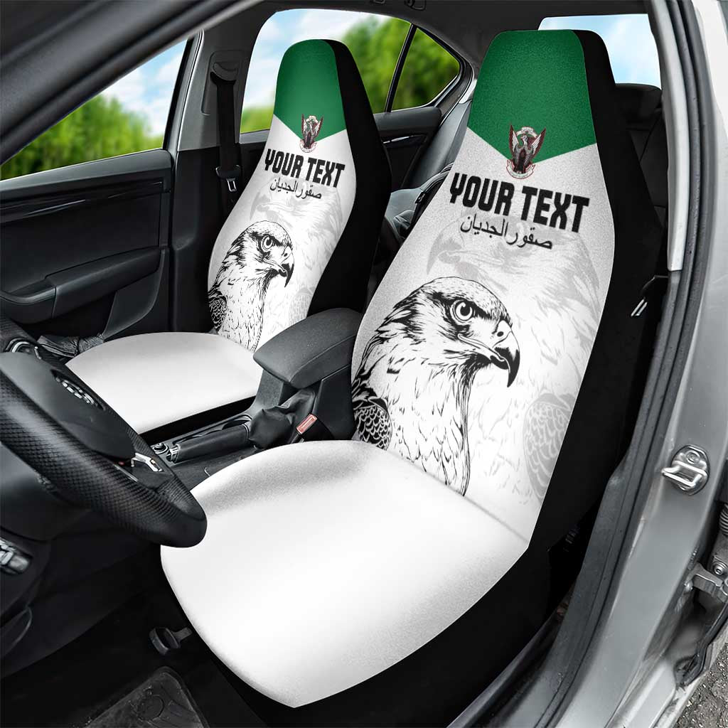 Custom Sudan Football Car Seat Cover Yalla Falcons of Jediane