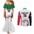 Custom Sudan Football Couples Matching Mermaid Dress and Long Sleeve Button Shirt Yalla Falcons of Jediane