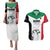 Custom Sudan Football Couples Matching Puletasi and Hawaiian Shirt Yalla Falcons of Jediane