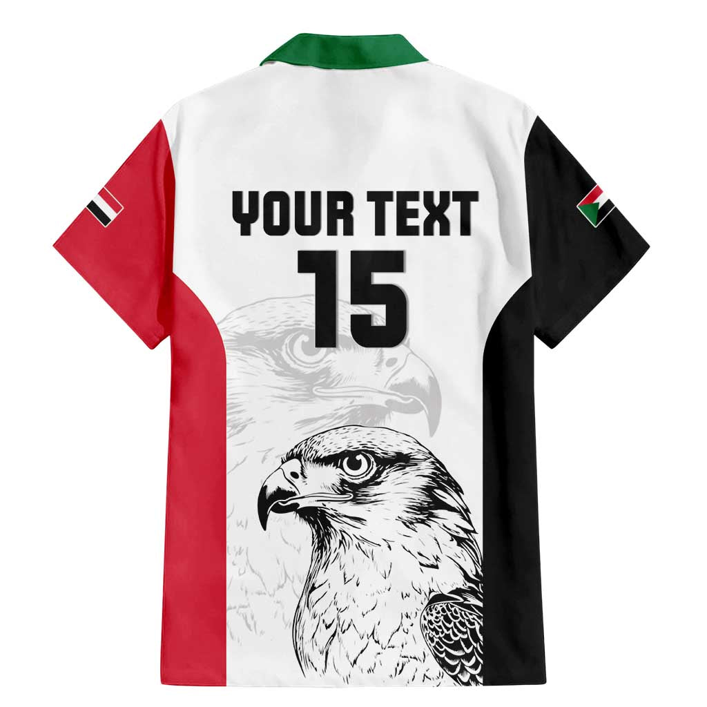 Custom Sudan Football Family Matching Mermaid Dress and Hawaiian Shirt Yalla Falcons of Jediane