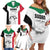 Custom Sudan Football Family Matching Off Shoulder Short Dress and Hawaiian Shirt Yalla Falcons of Jediane