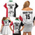 Custom Sudan Football Family Matching Off Shoulder Short Dress and Hawaiian Shirt Yalla Falcons of Jediane