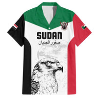 Custom Sudan Football Family Matching Puletasi and Hawaiian Shirt Yalla Falcons of Jediane