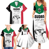 Custom Sudan Football Family Matching Summer Maxi Dress and Hawaiian Shirt Yalla Falcons of Jediane