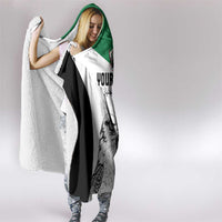 Custom Sudan Football Hooded Blanket Yalla Falcons of Jediane