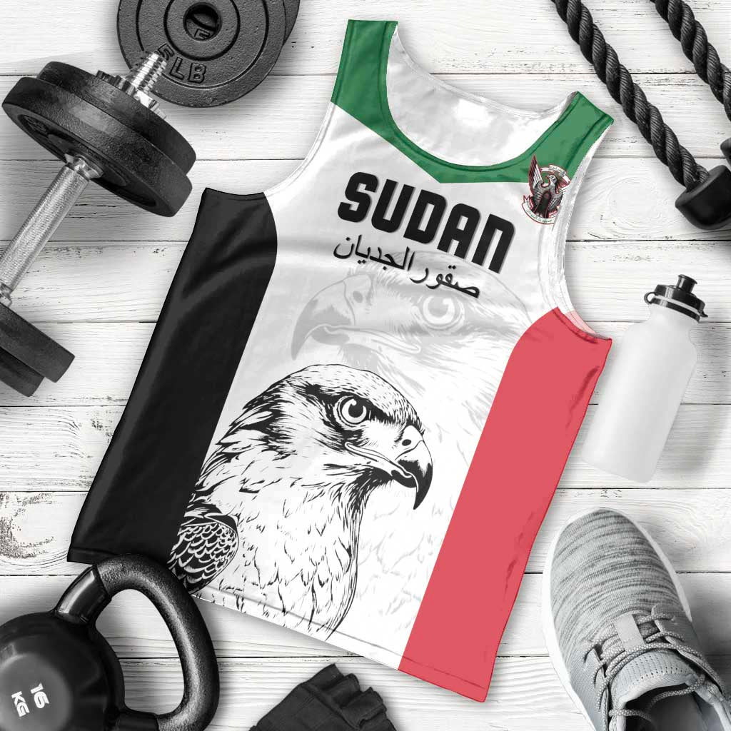 Custom Sudan Football Men Tank Top Yalla Falcons of Jediane