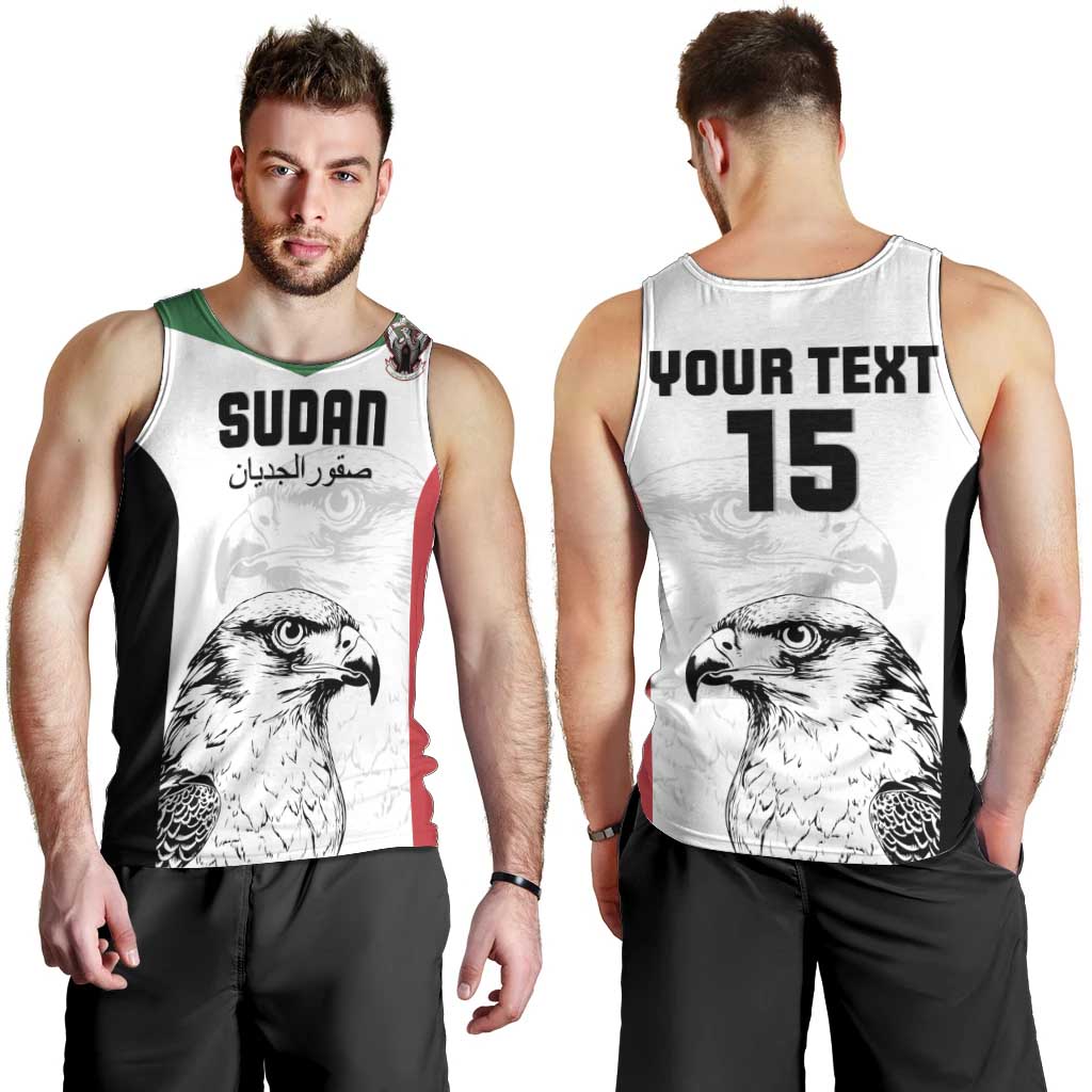 Custom Sudan Football Men Tank Top Yalla Falcons of Jediane