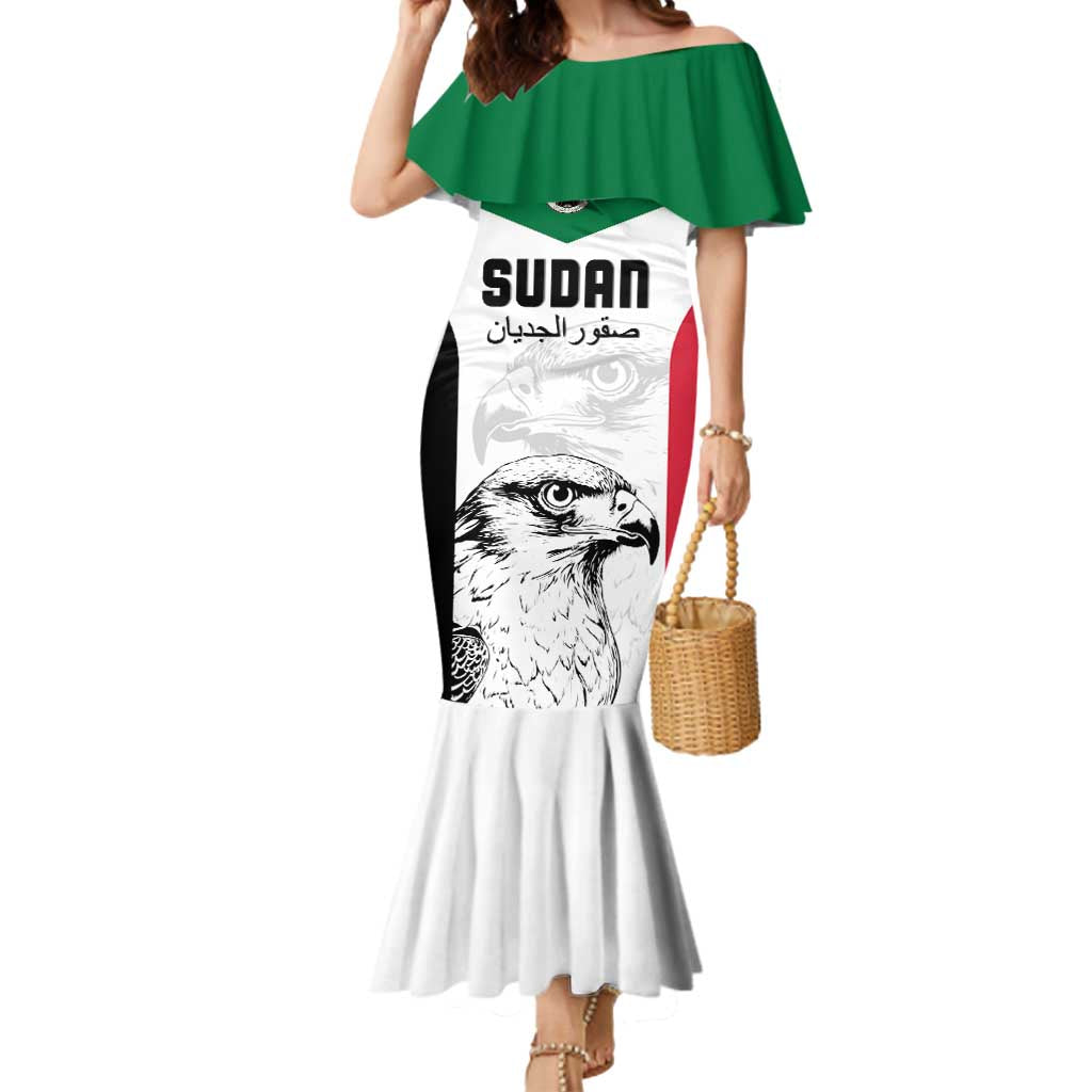 Custom Sudan Football Mermaid Dress Yalla Falcons of Jediane