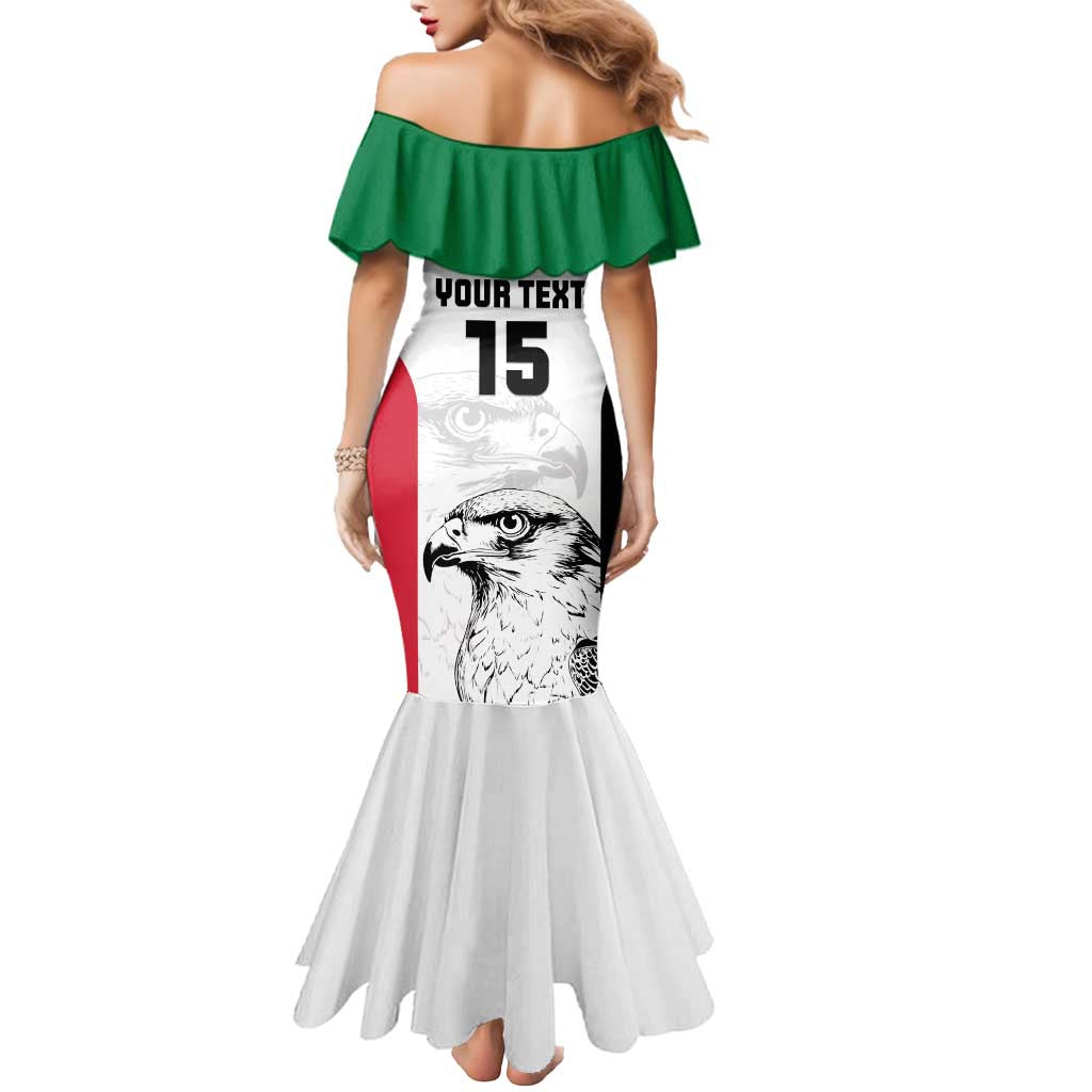 Custom Sudan Football Mermaid Dress Yalla Falcons of Jediane