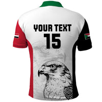 Custom Sudan Football Polo Shirt Yalla Falcons of Jediane