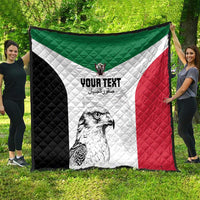 Custom Sudan Football Quilt Yalla Falcons of Jediane