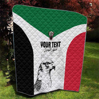 Custom Sudan Football Quilt Yalla Falcons of Jediane