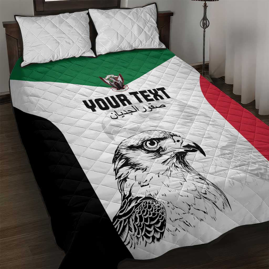 Custom Sudan Football Quilt Bed Set Yalla Falcons of Jediane