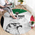 Custom Sudan Football Round Carpet Yalla Falcons of Jediane