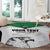 Custom Sudan Football Round Carpet Yalla Falcons of Jediane