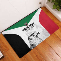 Custom Sudan Football Rubber Doormat Yalla Falcons of Jediane