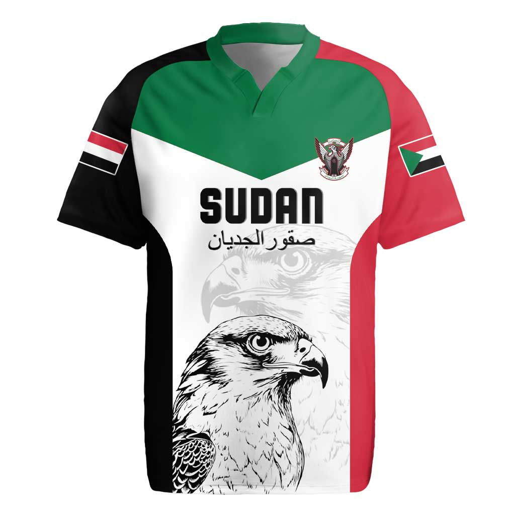 Custom Sudan Football Rugby Jersey Yalla Falcons of Jediane