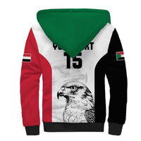 Custom Sudan Football Sherpa Hoodie Yalla Falcons of Jediane