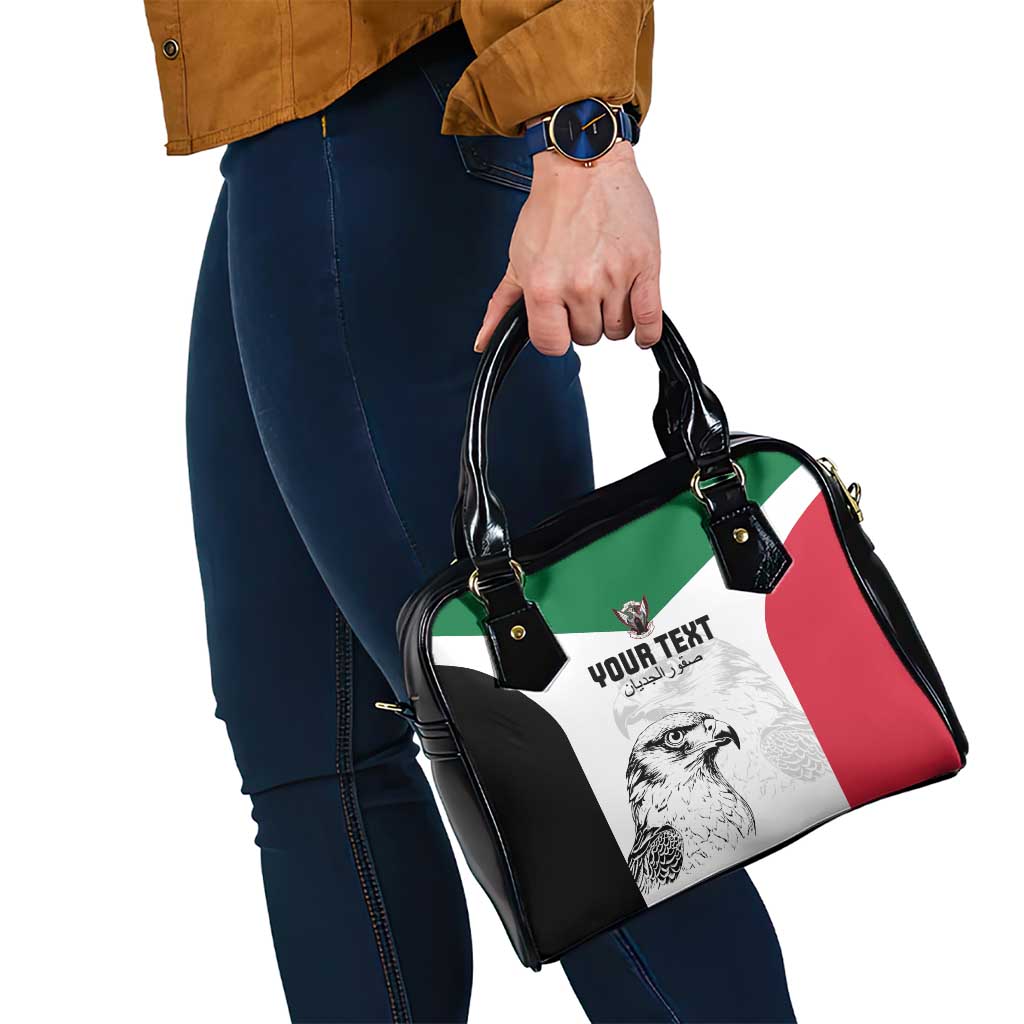 Custom Sudan Football Shoulder Handbag Yalla Falcons of Jediane