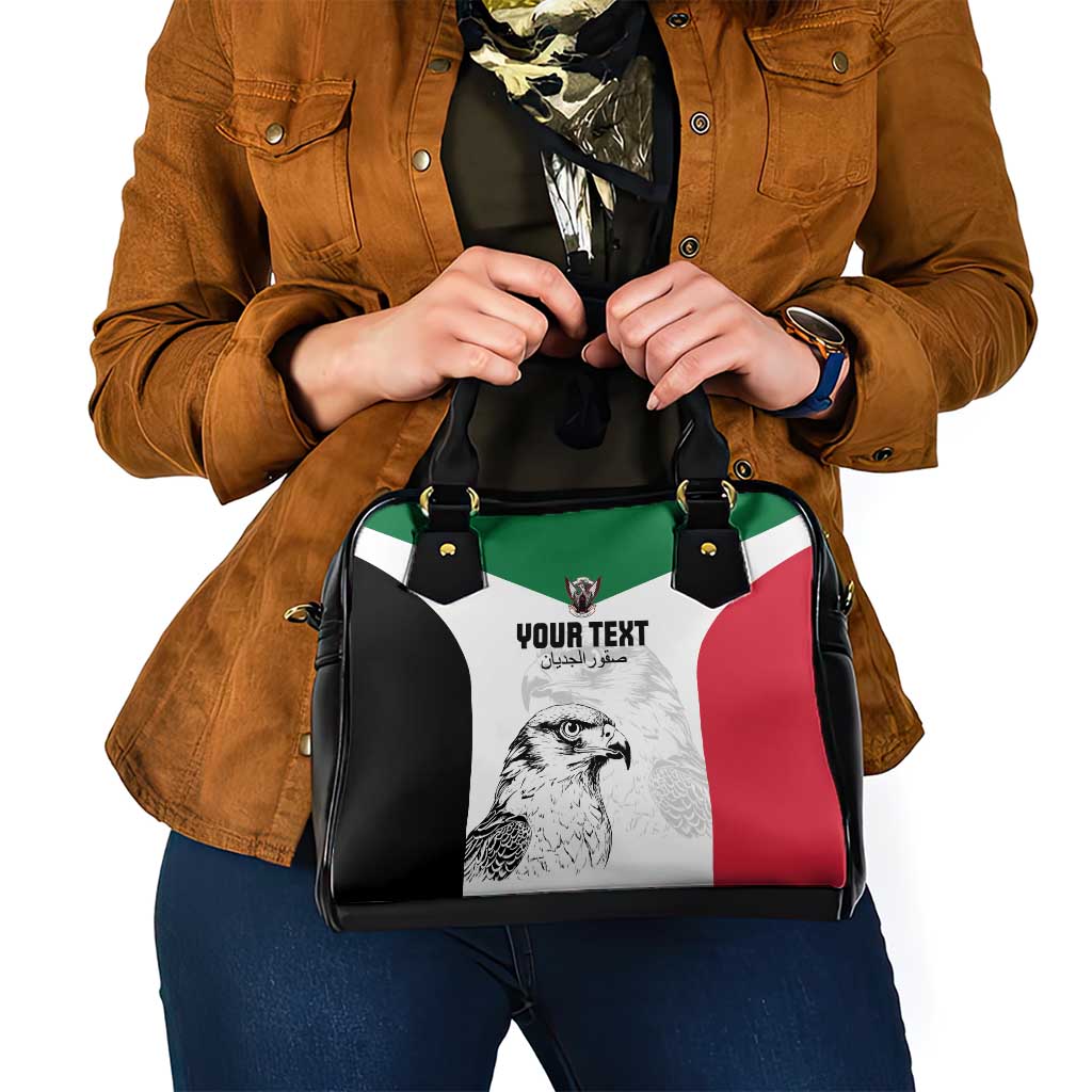 Custom Sudan Football Shoulder Handbag Yalla Falcons of Jediane
