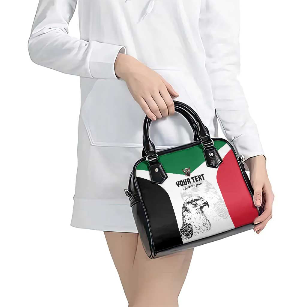 Custom Sudan Football Shoulder Handbag Yalla Falcons of Jediane