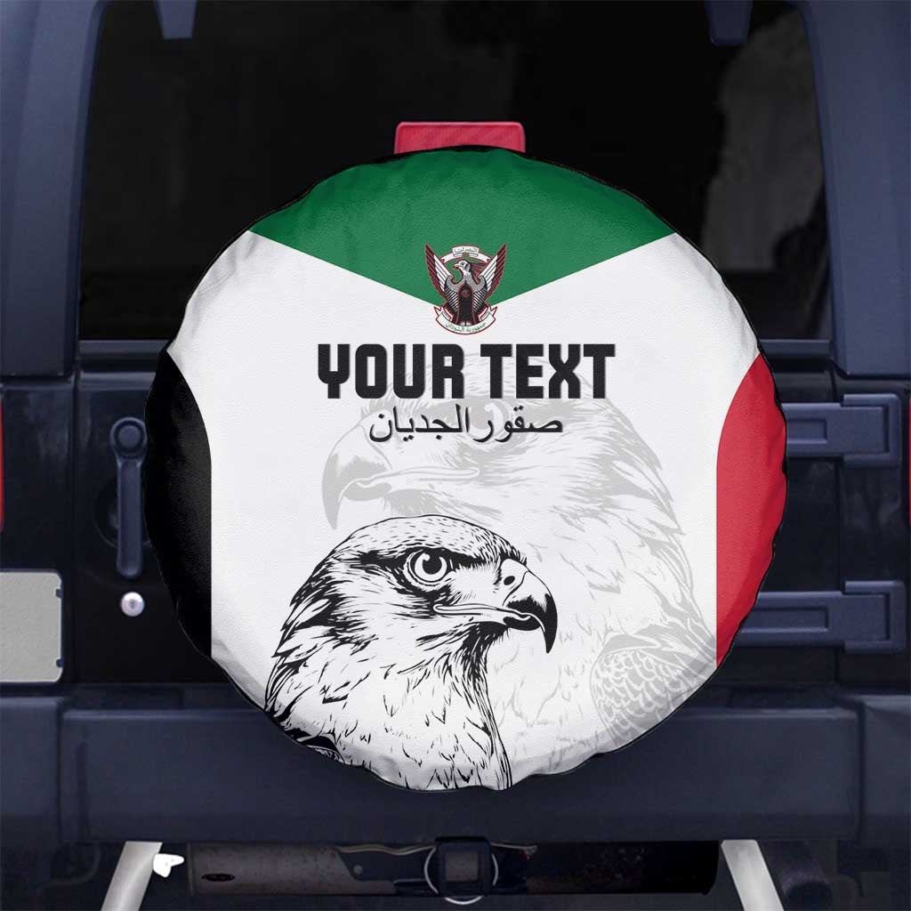 Custom Sudan Football Spare Tire Cover Yalla Falcons of Jediane