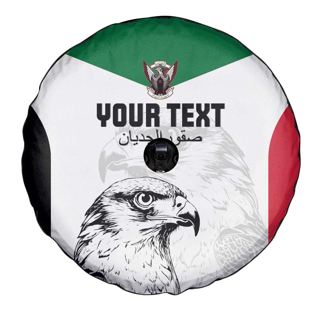 Custom Sudan Football Spare Tire Cover Yalla Falcons of Jediane