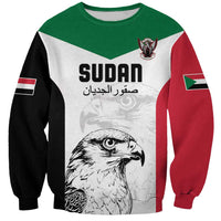 Custom Sudan Football Sweatshirt Yalla Falcons of Jediane