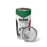 Custom Sudan Football Tumbler Cup Yalla Falcons of Jediane