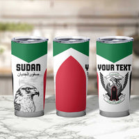 Custom Sudan Football Tumbler Cup Yalla Falcons of Jediane