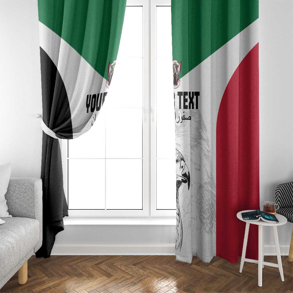 Custom Sudan Football Window Curtain Yalla Falcons of Jediane