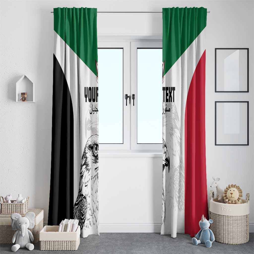Custom Sudan Football Window Curtain Yalla Falcons of Jediane