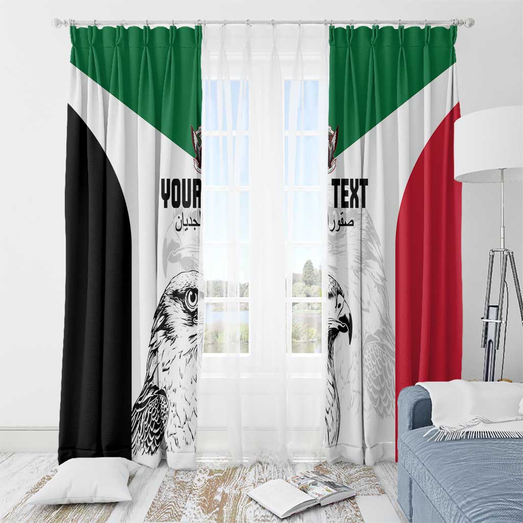 Custom Sudan Football Window Curtain Yalla Falcons of Jediane