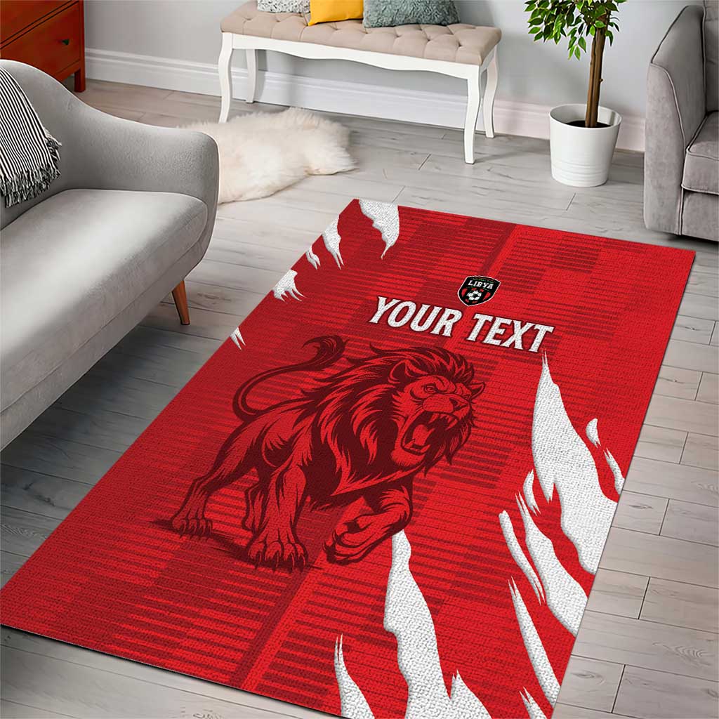 Custom Libya Football Area Rug Forza Libya