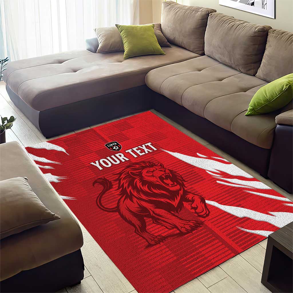 Custom Libya Football Area Rug Forza Libya