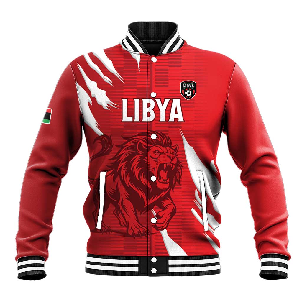 Custom Libya Football Baseball Jacket Forza Libya